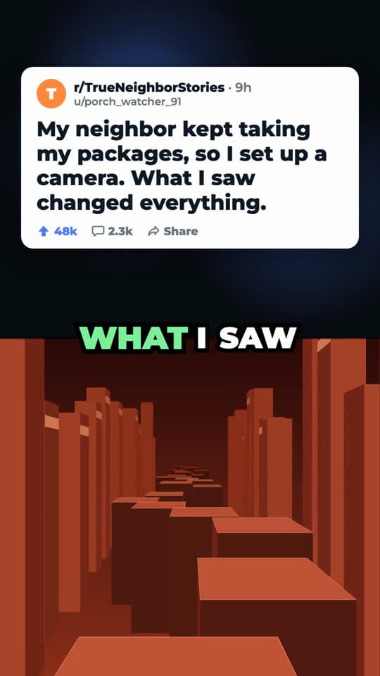 Split screen frame: text card on the top half, teal endless-run background on the bottom half, caption on the seam